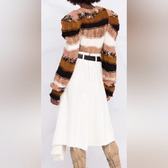 Ulla Johnson Merino Wool Puff Sleeve Sweater - Picture 2 of 9